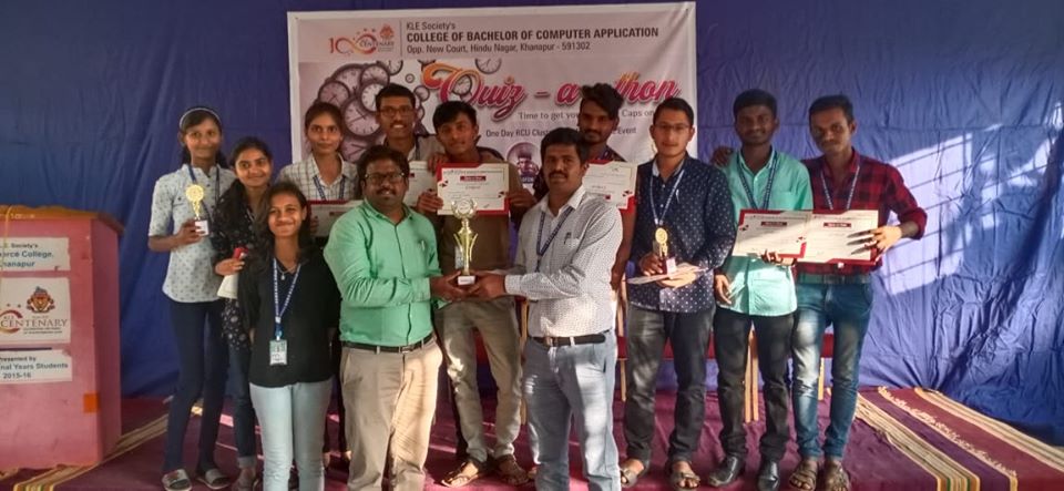 Runner UP in Quiz-A-Thon at Khanapur